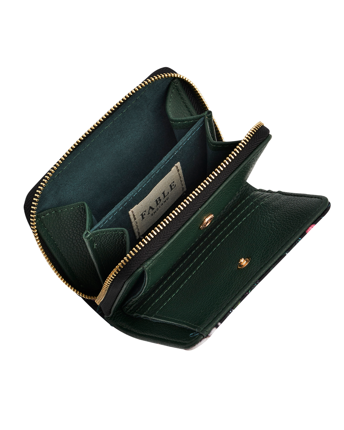 Niva Print Small Purse in Green