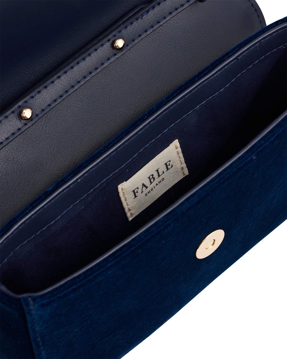 Sophia Nightingale Embroidered Occasion Bag in Sapphire Velvet