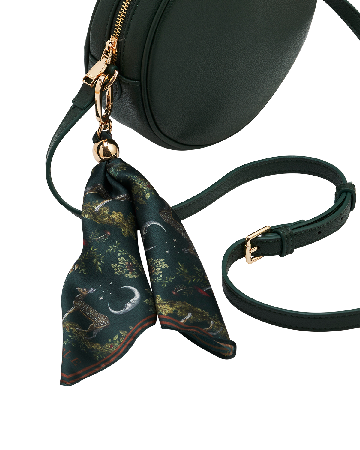 Chloe Circle Bag in Forest Green