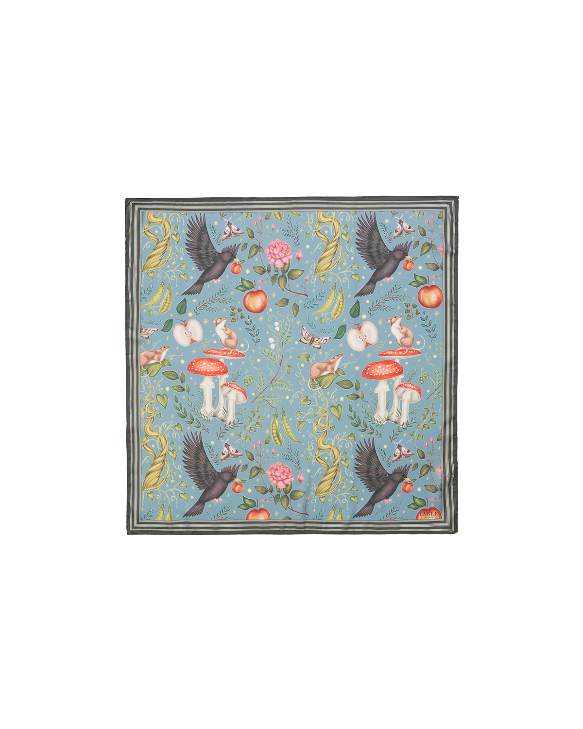Catherine Rowe's Into The Woods Square Scarf Teal