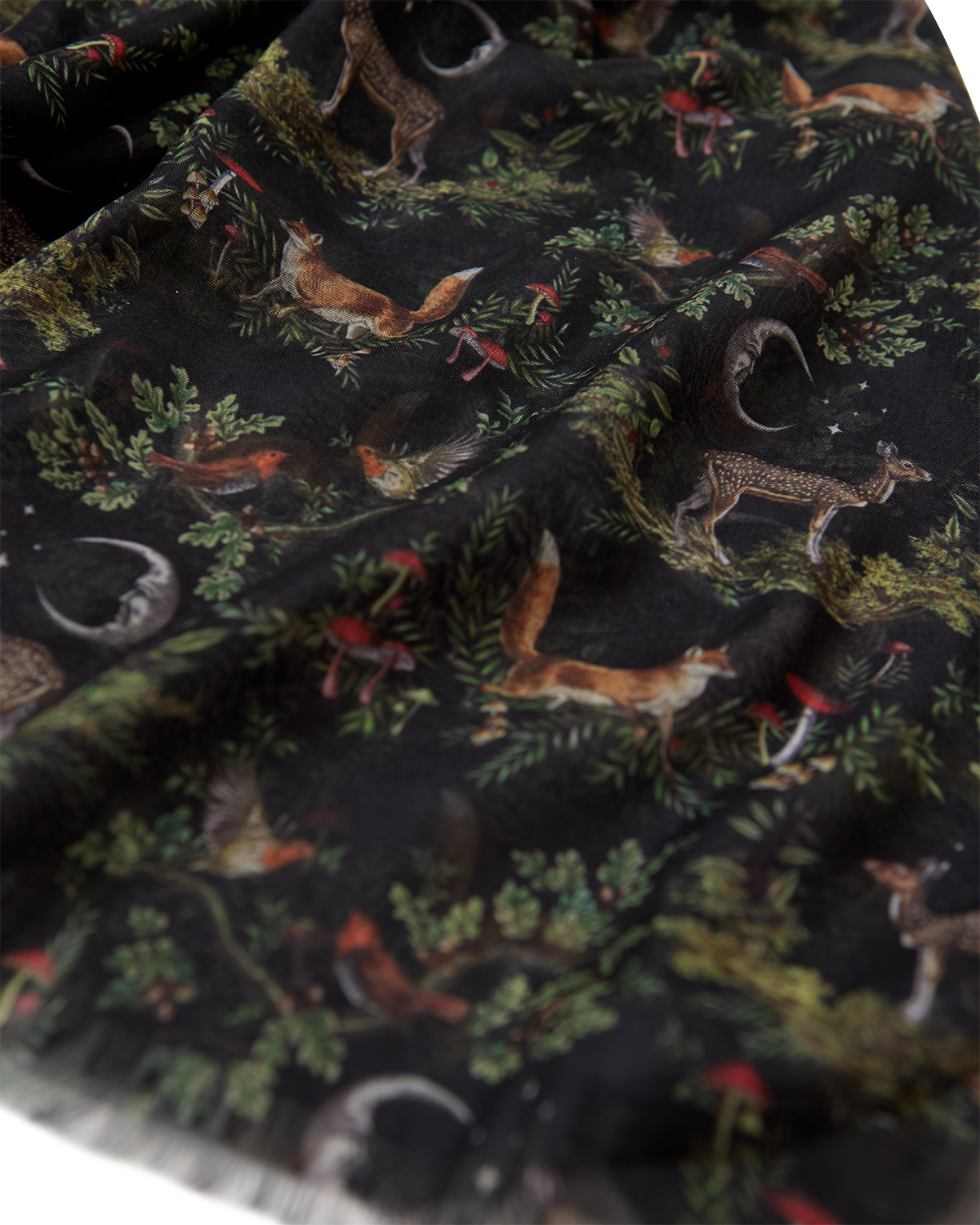 Fular ligero A Night's Tale Woodland Negro Medianoche