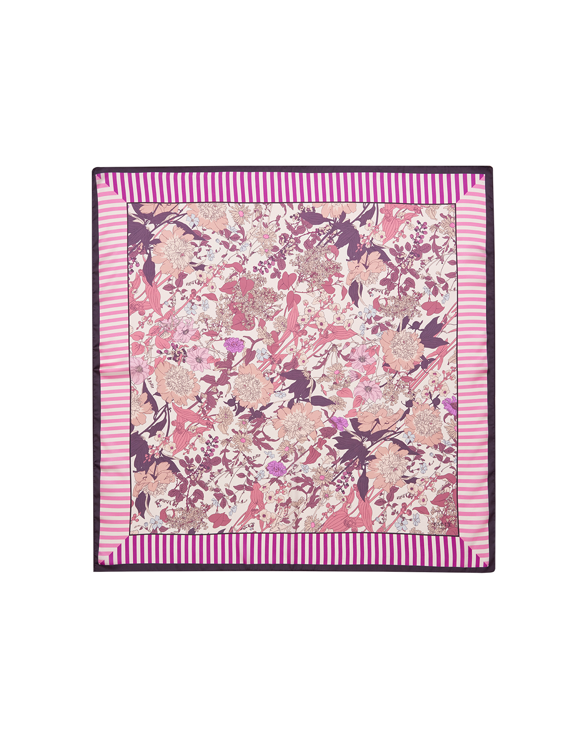 Deco Blooms Candy Stripe Square Scarf