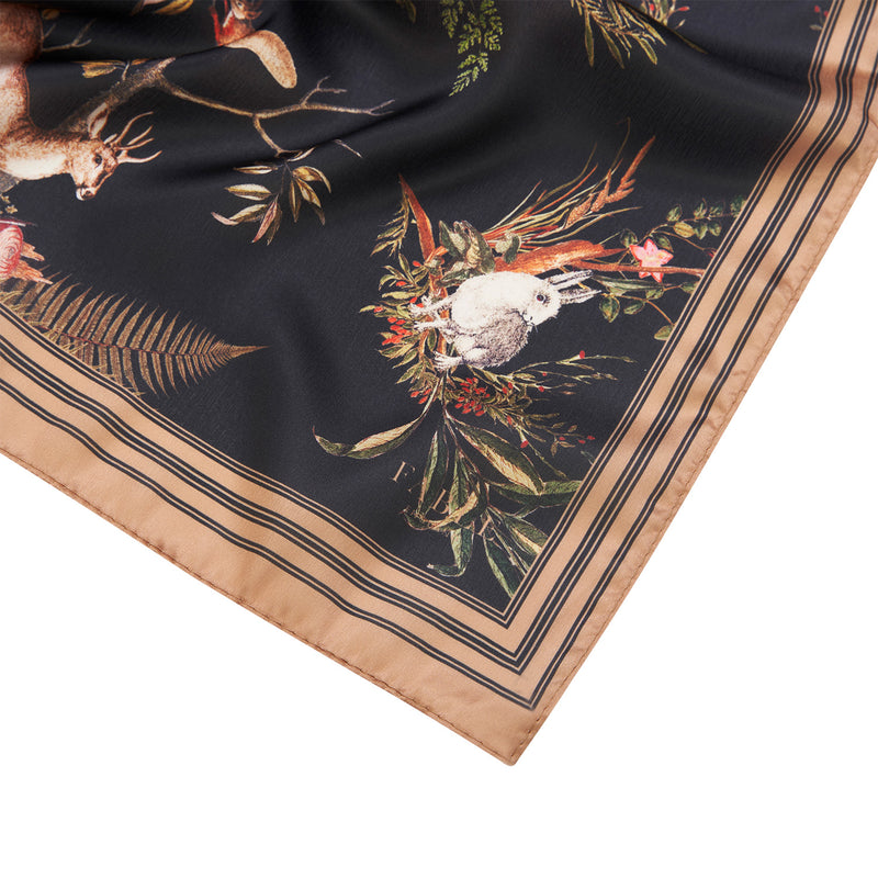 Wonderland Wash Bag & Wonderland Toile Square Scarf Set