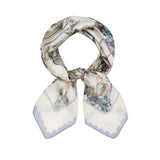 Hydrangea Small Quilted Makeup Bag & Hydrangeas Square Scarf Set