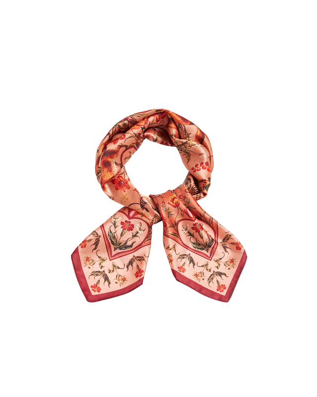 Aurora Tales Peach Square Scarf by Fable England