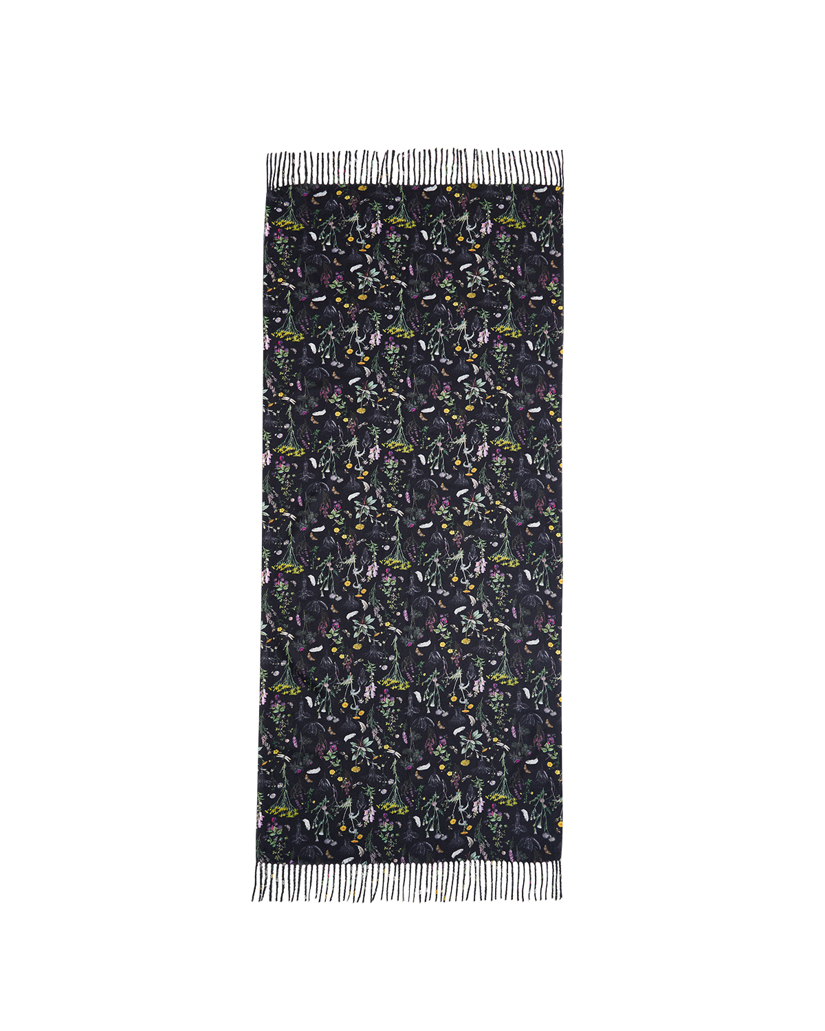 floral patterned scarf on a white background