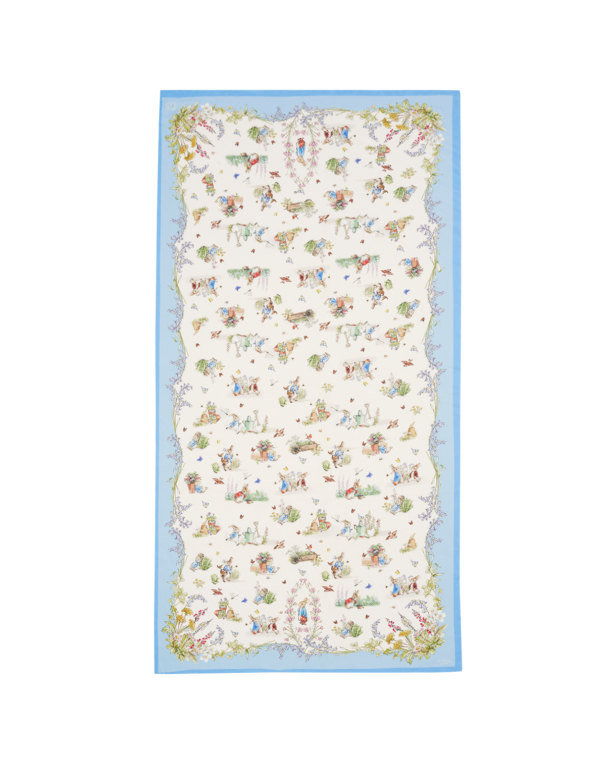 Fable England x Peter Rabbit Cream rectangle lightweight Scarf
