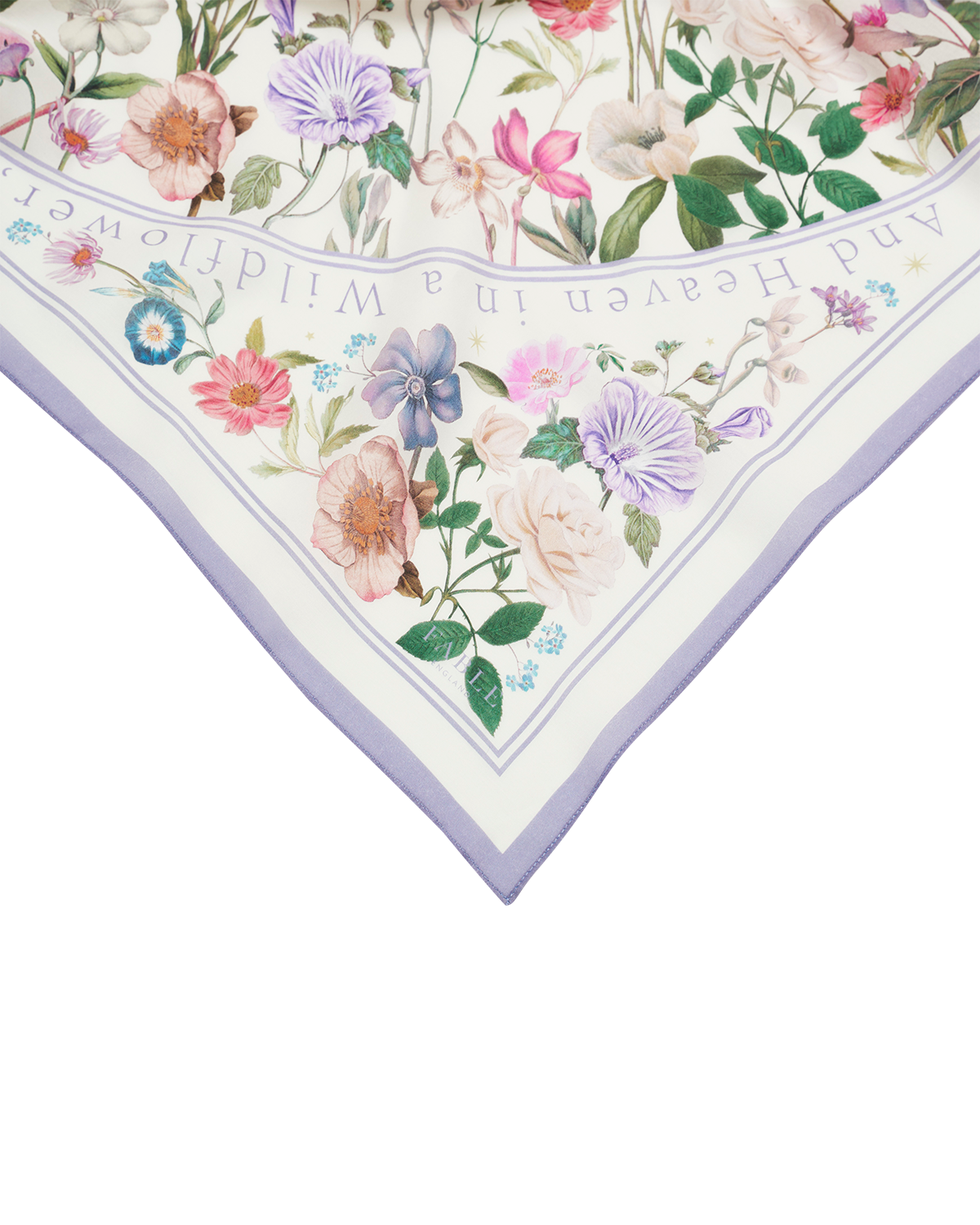 Ivory Selene Silk Blend Medium Square Scarf