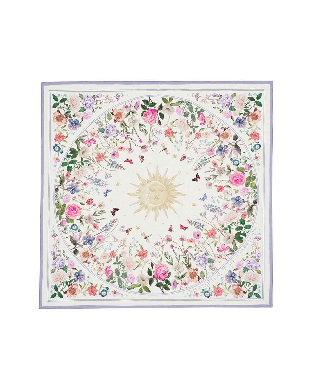 Ivory Selene Silk Blend Medium Square Scarf