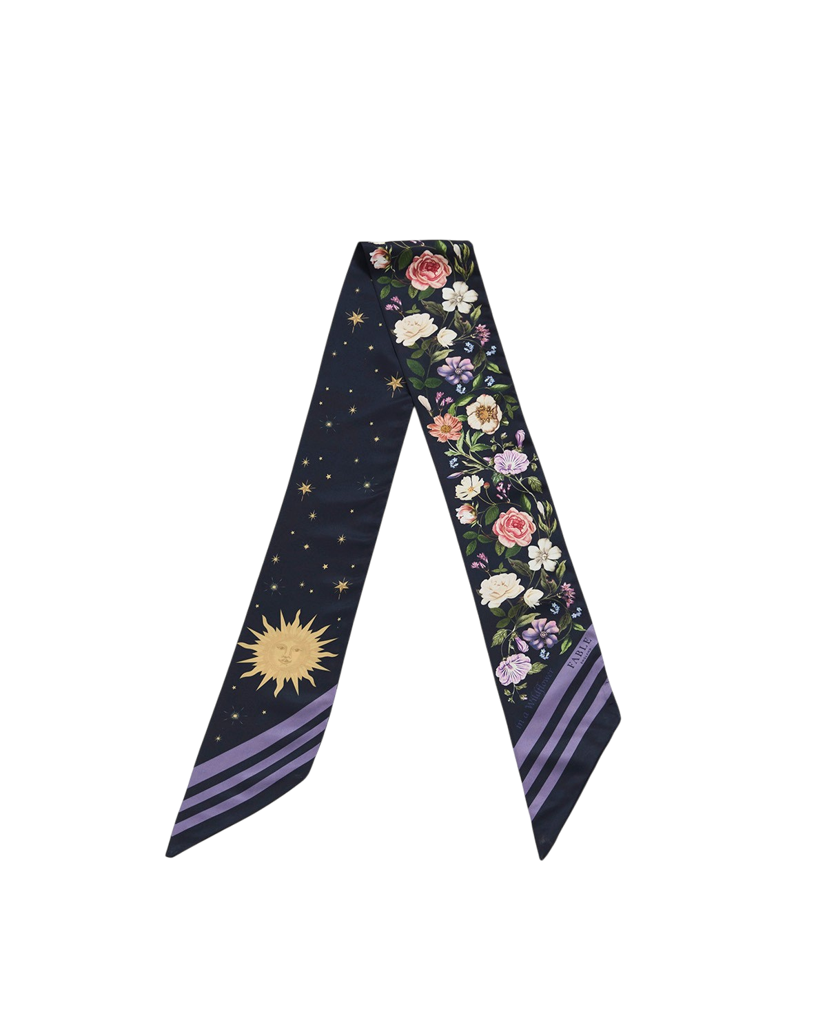 Selene Skinny Scarf in Navy