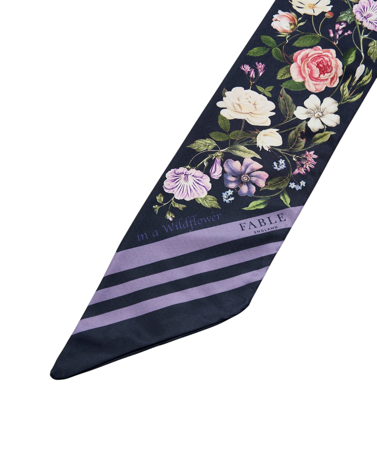 Selene Skinny Scarf in Navy