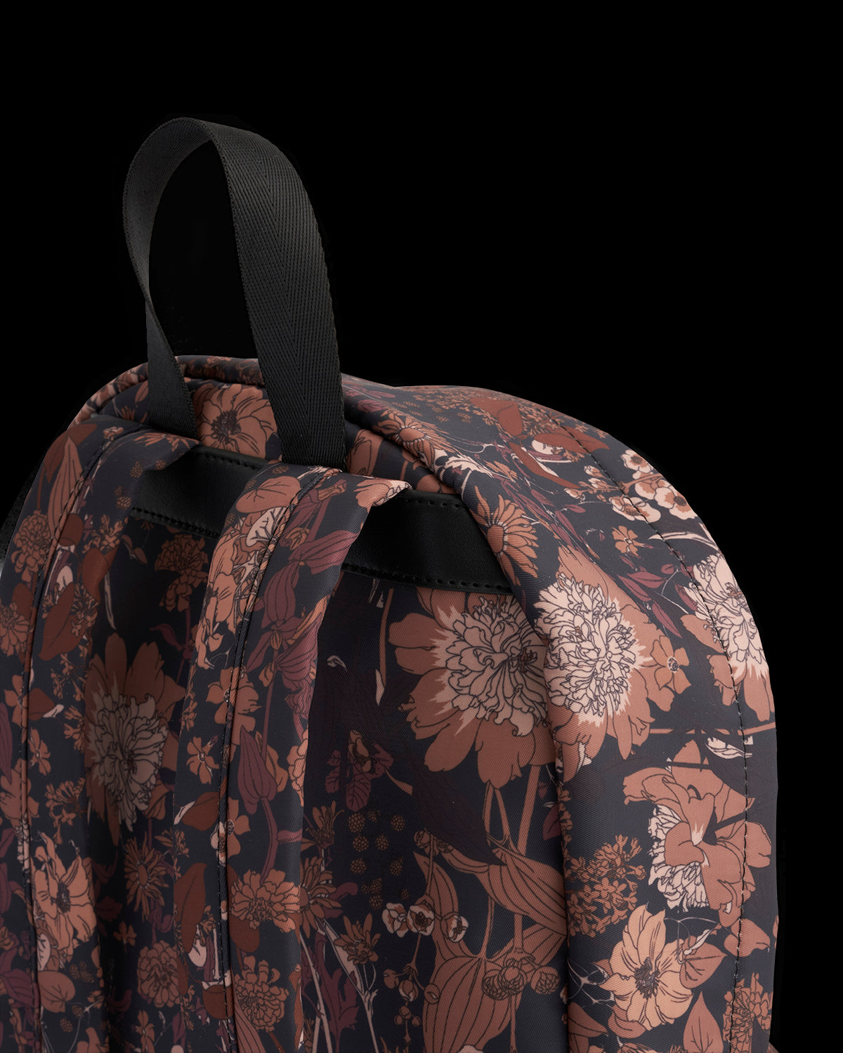 Mochila Deco Blooms Negra