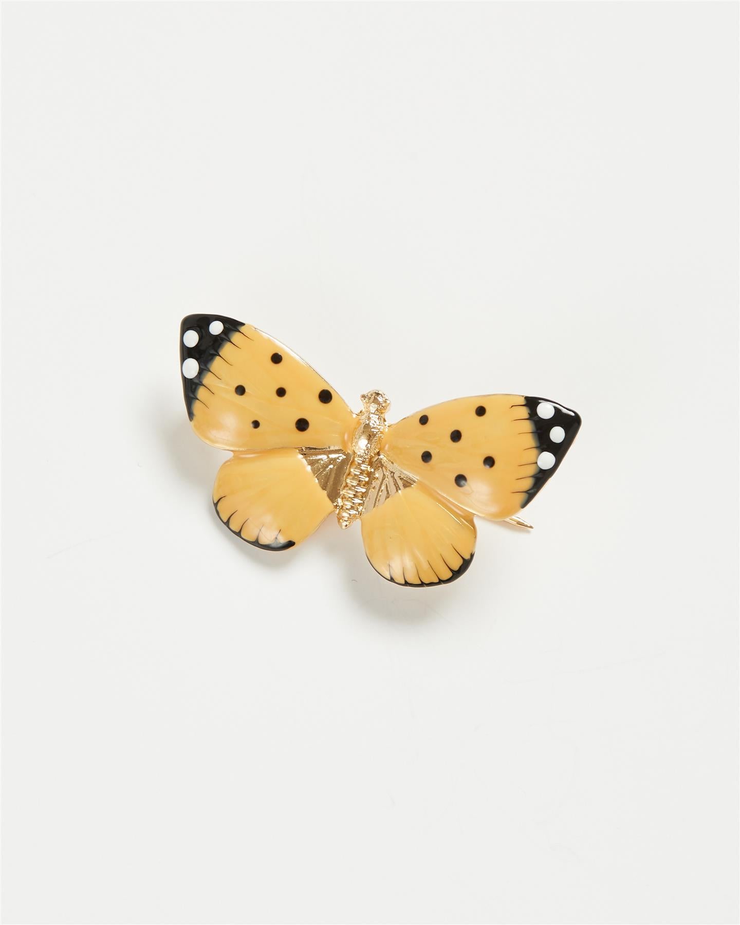 Broche de mariposa de esmalte