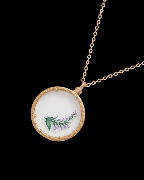 Lavender Monocle Necklace