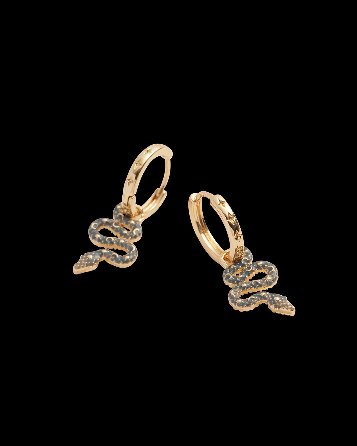 Orecchini a Cerchio Serpente Celestiale