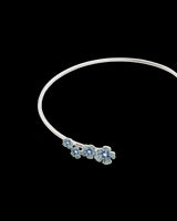Forget Me Not Silver Bangle
