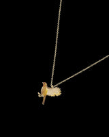 Enamel Robin Necklace