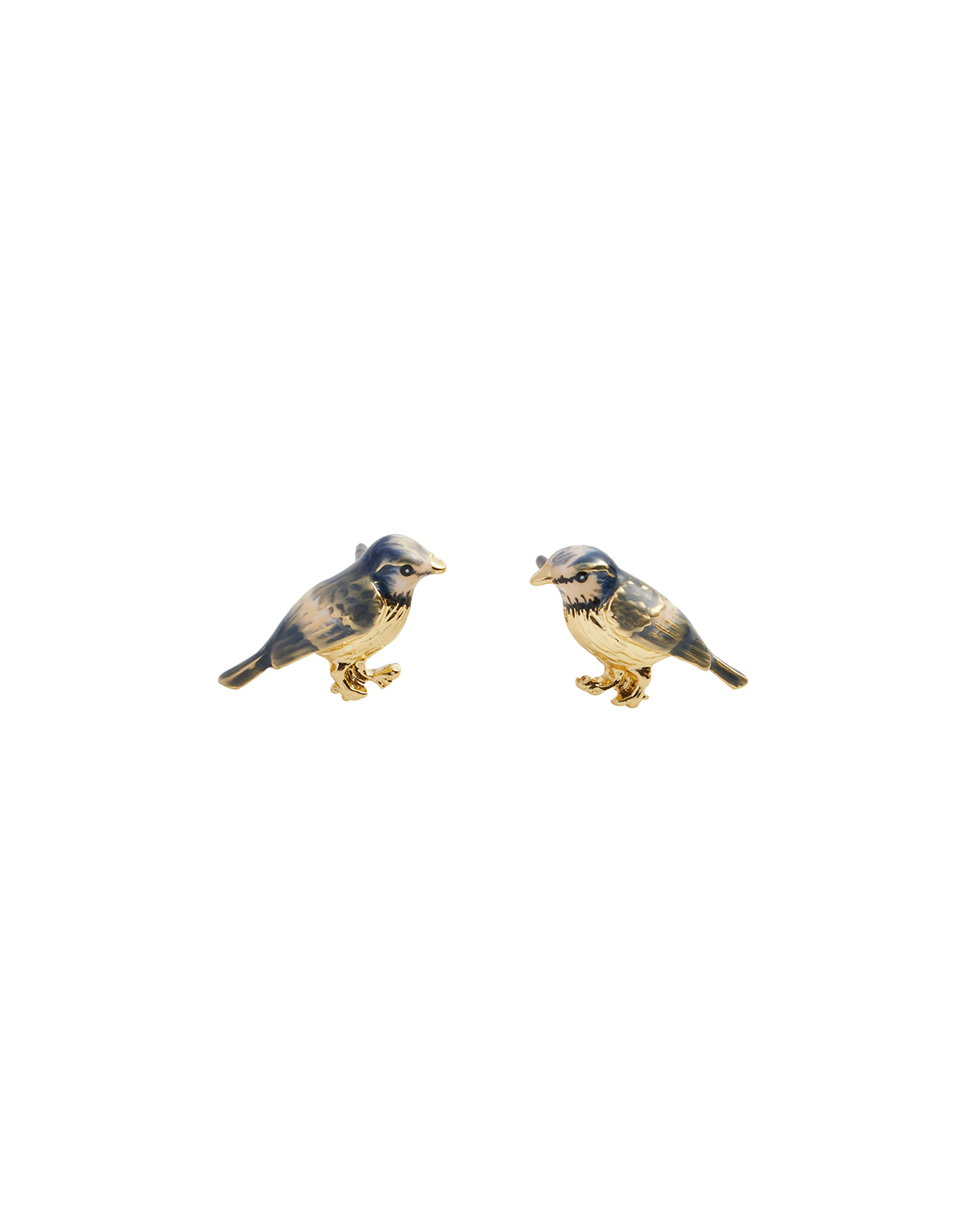 Enamel Tit Stud Earrings