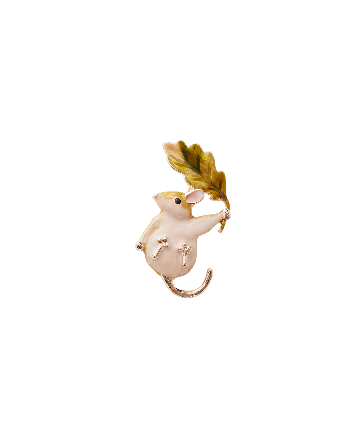 Enamel Dormouse Brooch