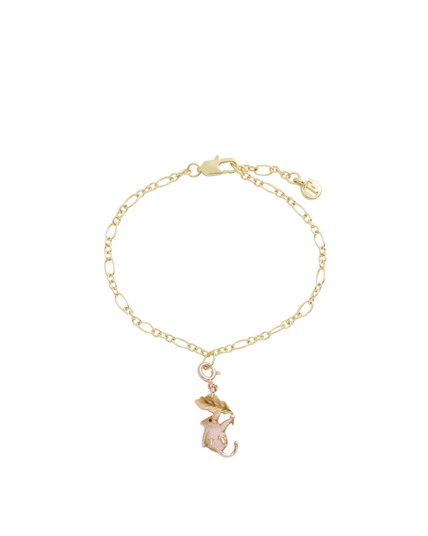 Enamel Dormouse Collector Chain Bracelet