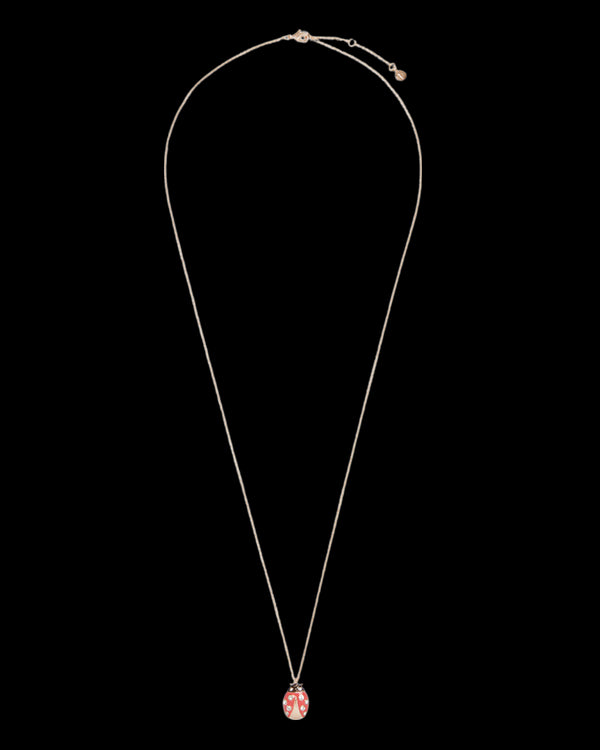 Ladybird Enamel Long Necklace