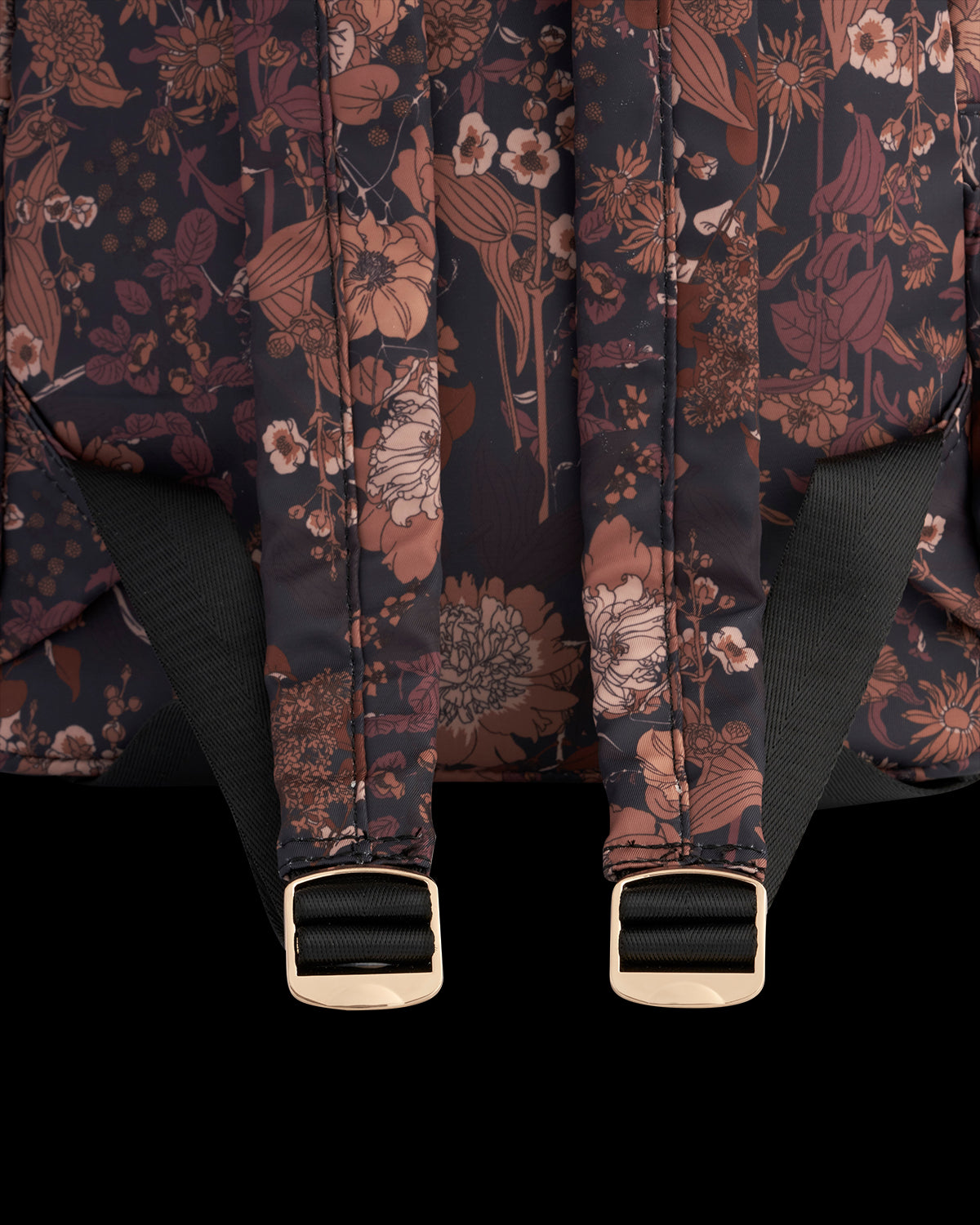 Mochila Deco Blooms Negra
