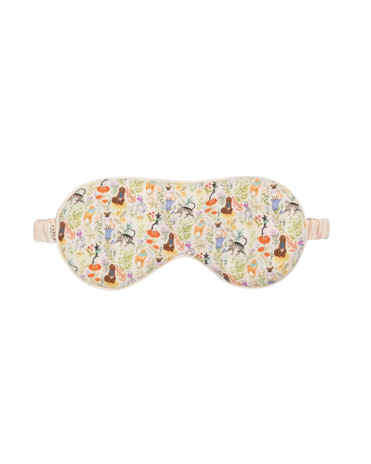 Masque de sommeil Pet Portraits par Catherine Rowe vert lime