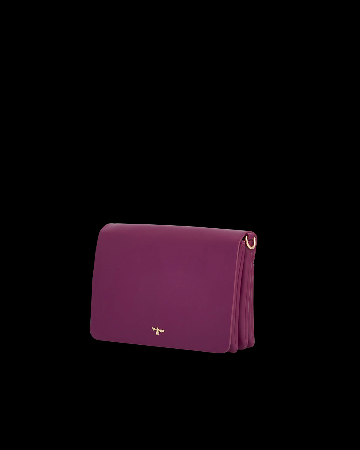 Bolso Bandolera Flores - Ciruela