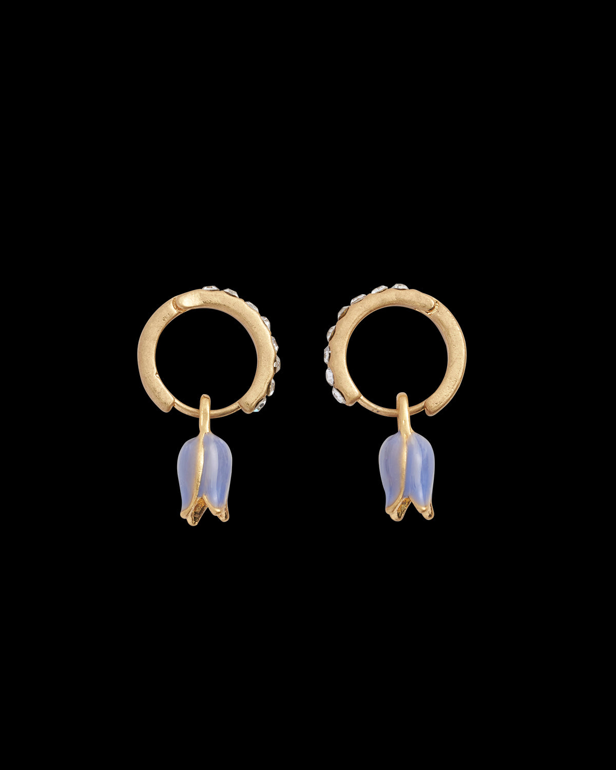 Bluebell Charm Huggie Earrings