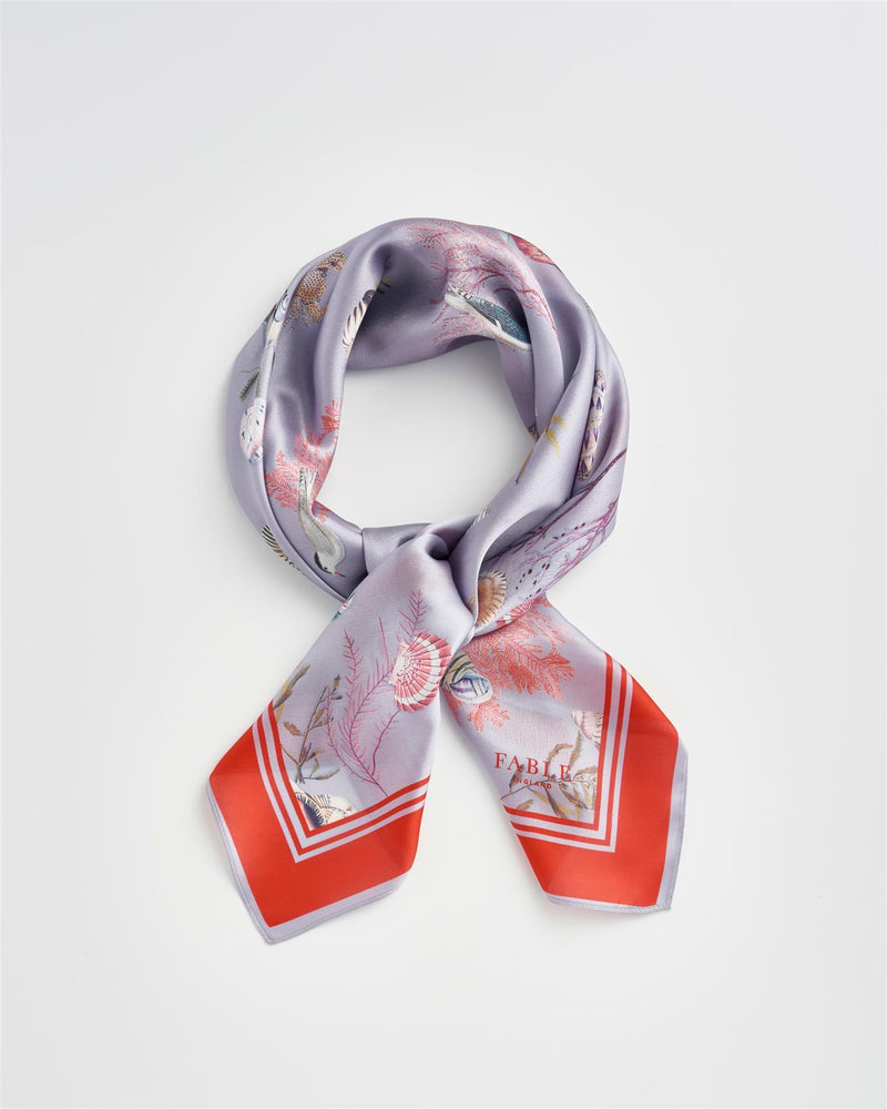 Whispering Sands Powder Blue Square Scarf
