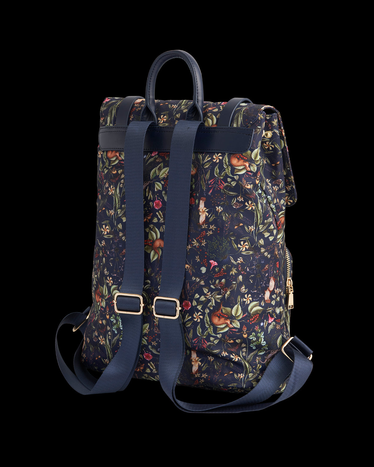 FABLE ウルフガーデン ラージ ネイビー バックパック Wolf Garden Large Navy Backpack – Fable England US
