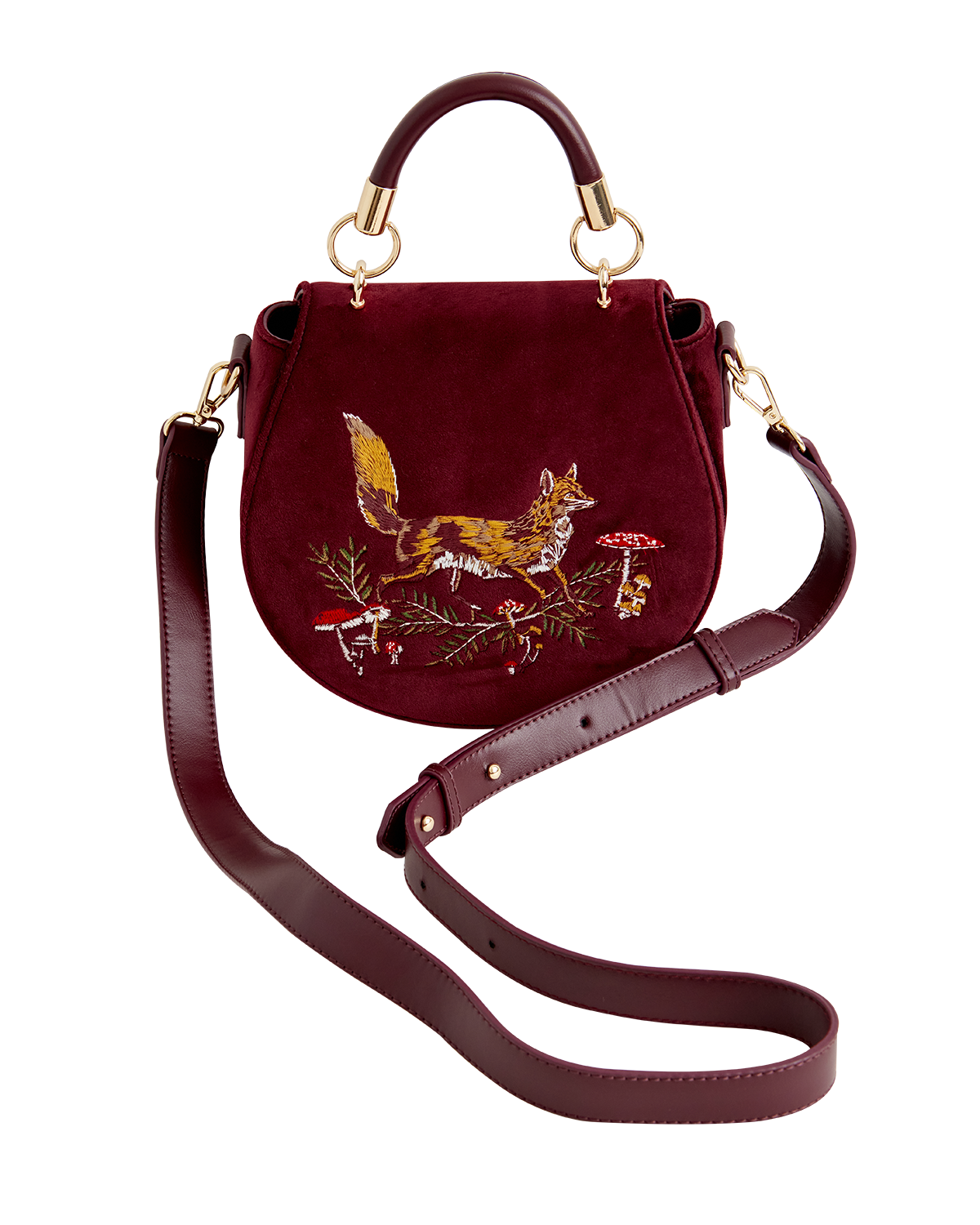 Fox & Mushroom Saddle Bag | Fable England