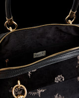 Hepsie Embroidered Bag Black Velvet