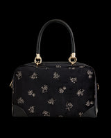 Hepsie Embroidered Bag Black Velvet