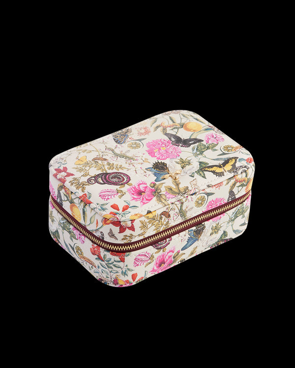 Floral Engravings Large Printed Jewellery Box