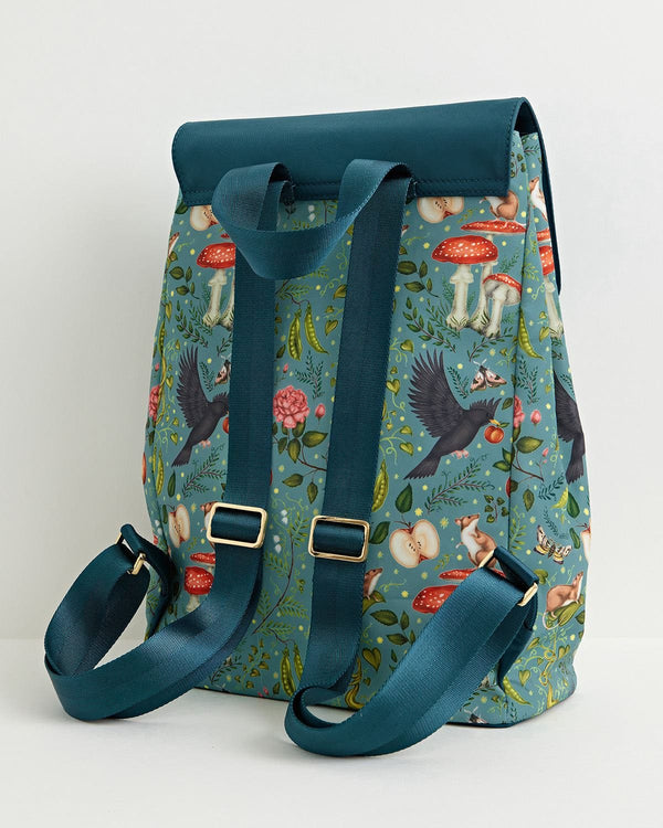 Fable England UK Handbags Into The Woods Backpack Teal