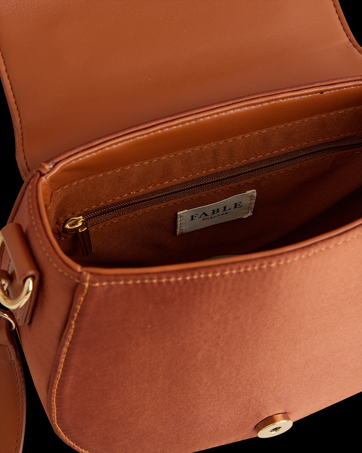 Borsa Saddle Cerbiatto Addormentato Ricamato