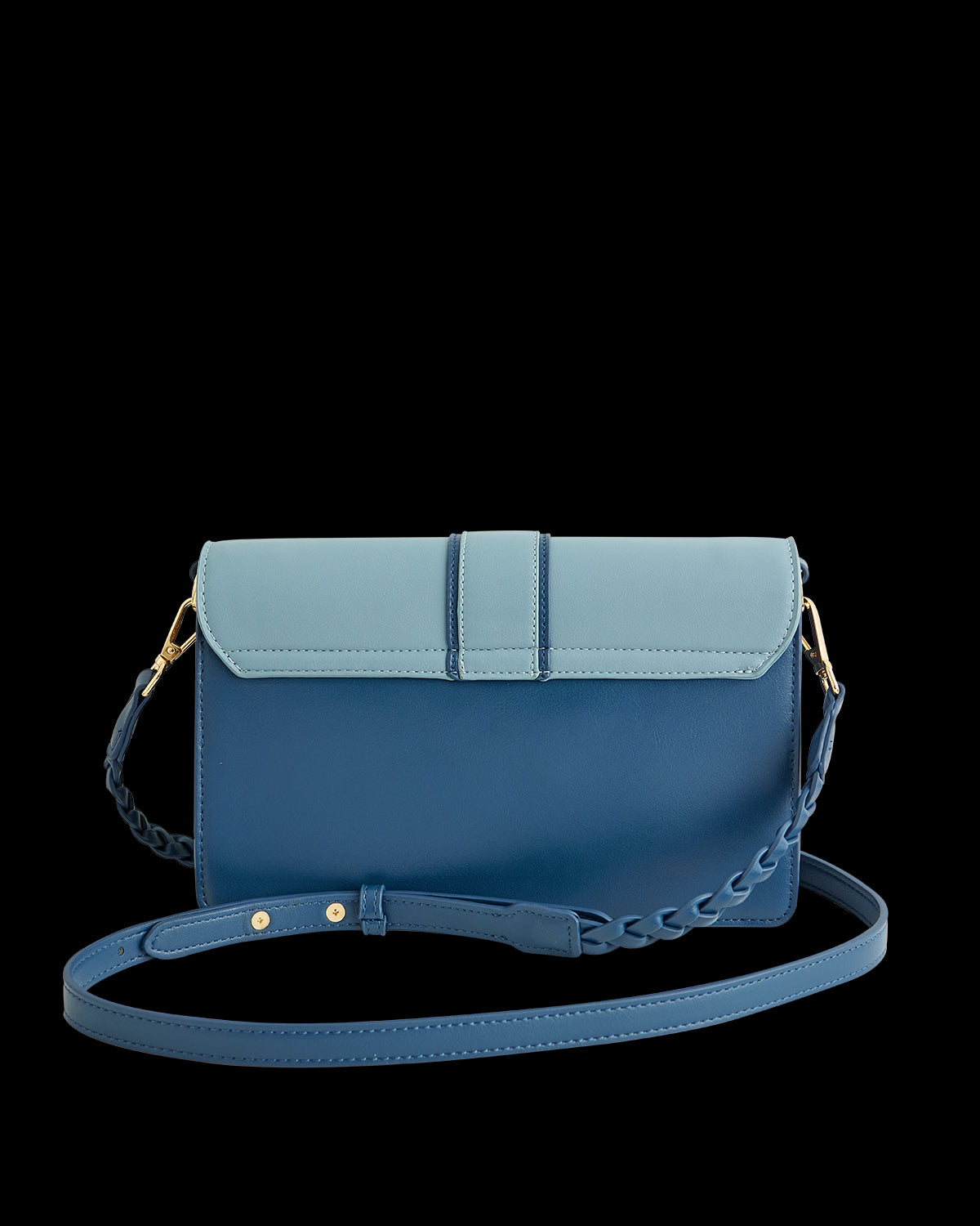 Bolso Bandolera Martín Pescador Bordado Azul
