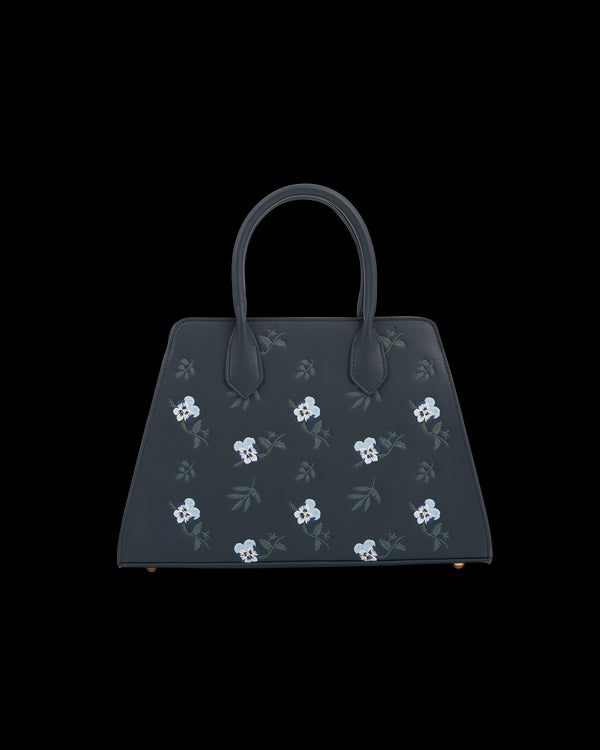 Ditsy Navy Medium Tote