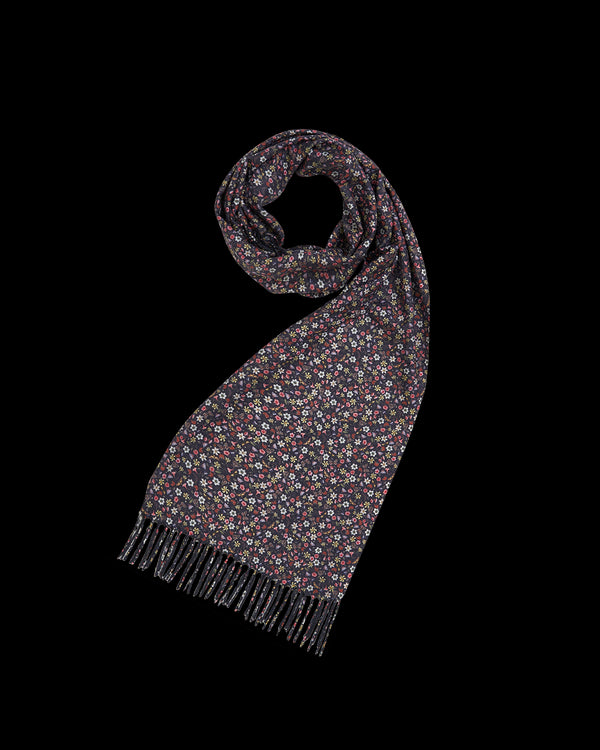 Floral Ditsy Scarf with Tassels