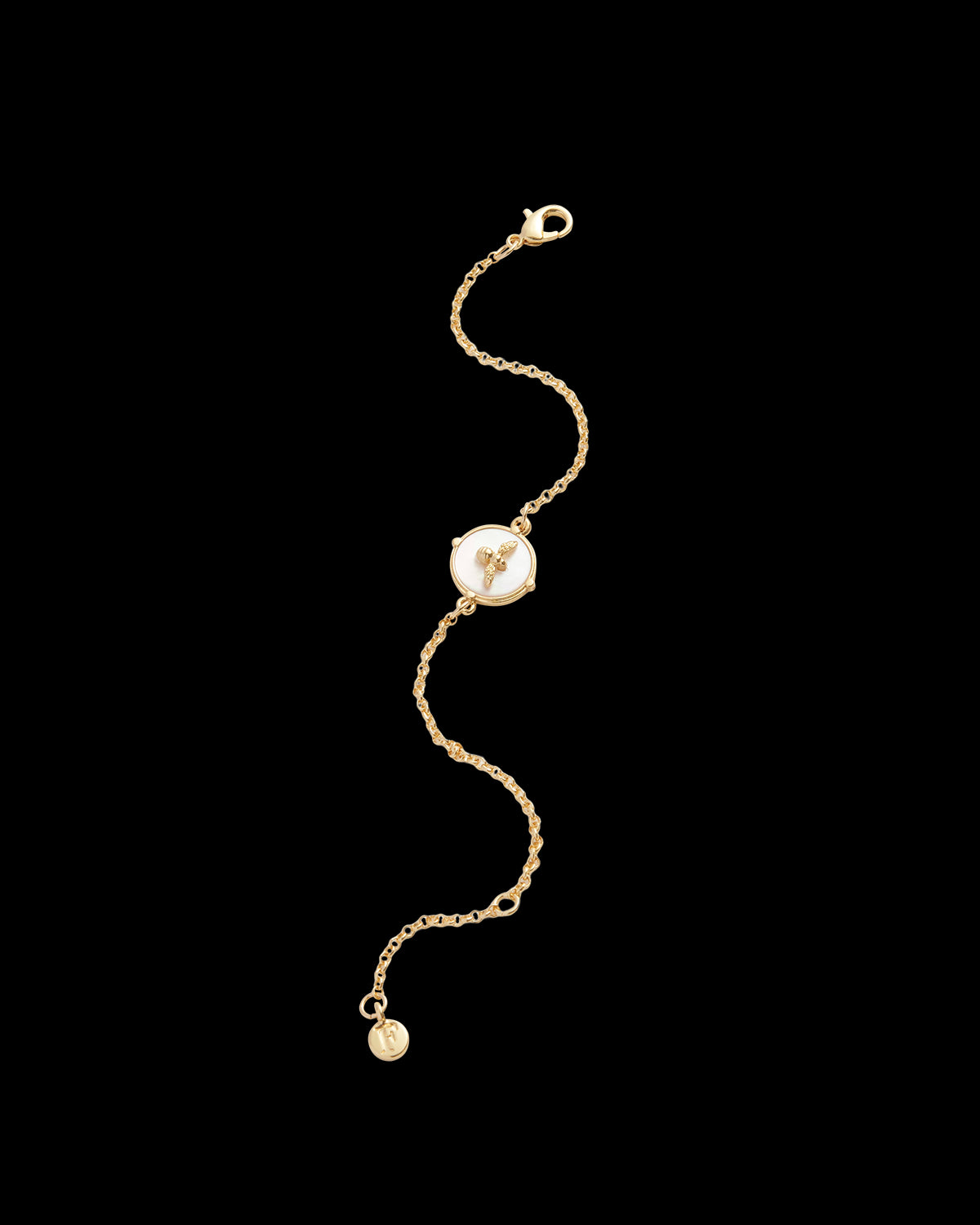 Honey Bee & Pearl Bracelet