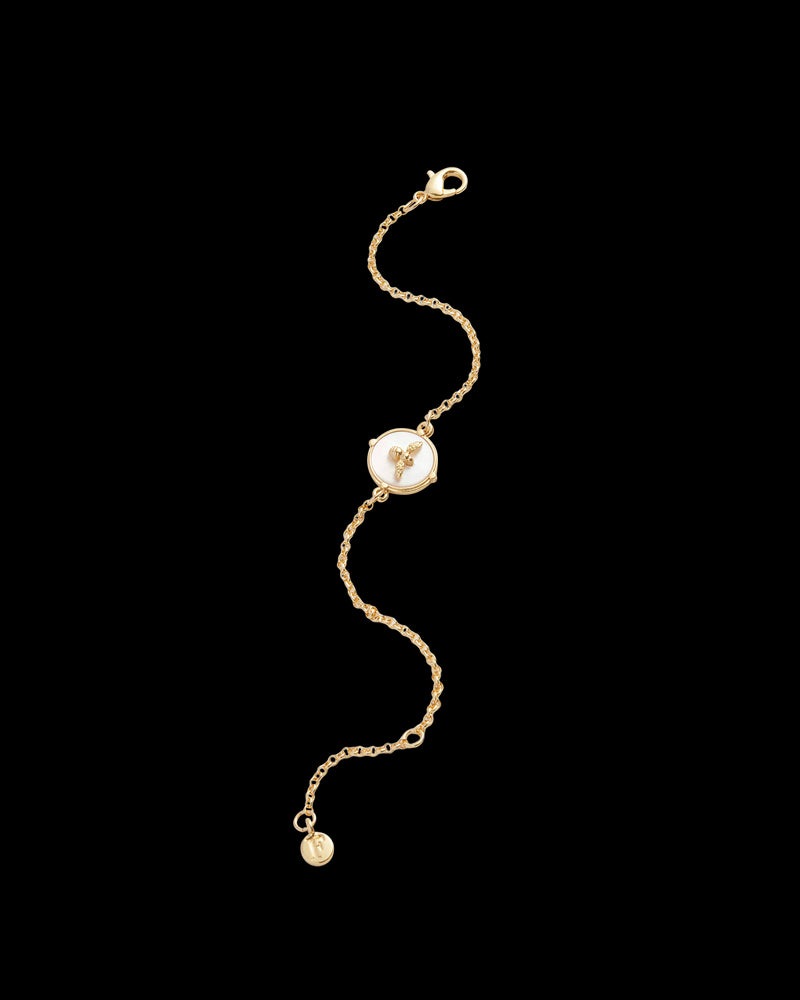 Honey Bee & Pearl Bracelet