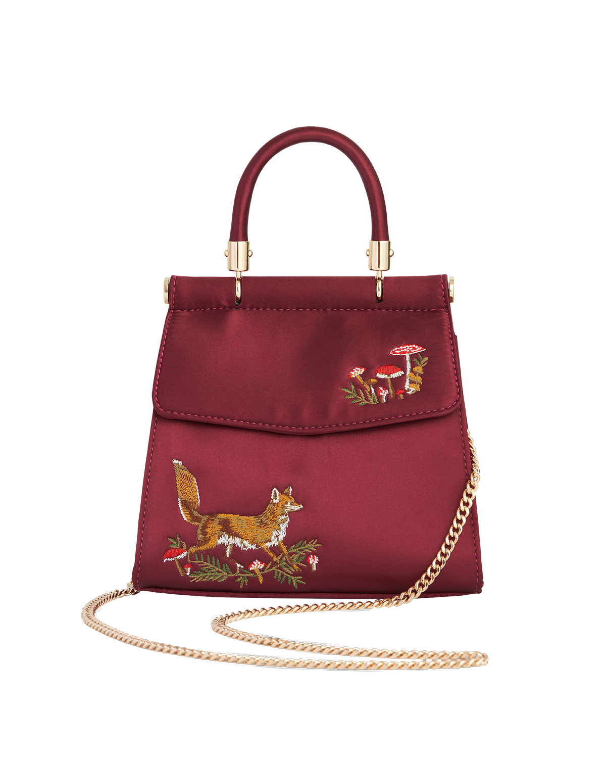Fox & Mushroom Satin Tote | Fable England