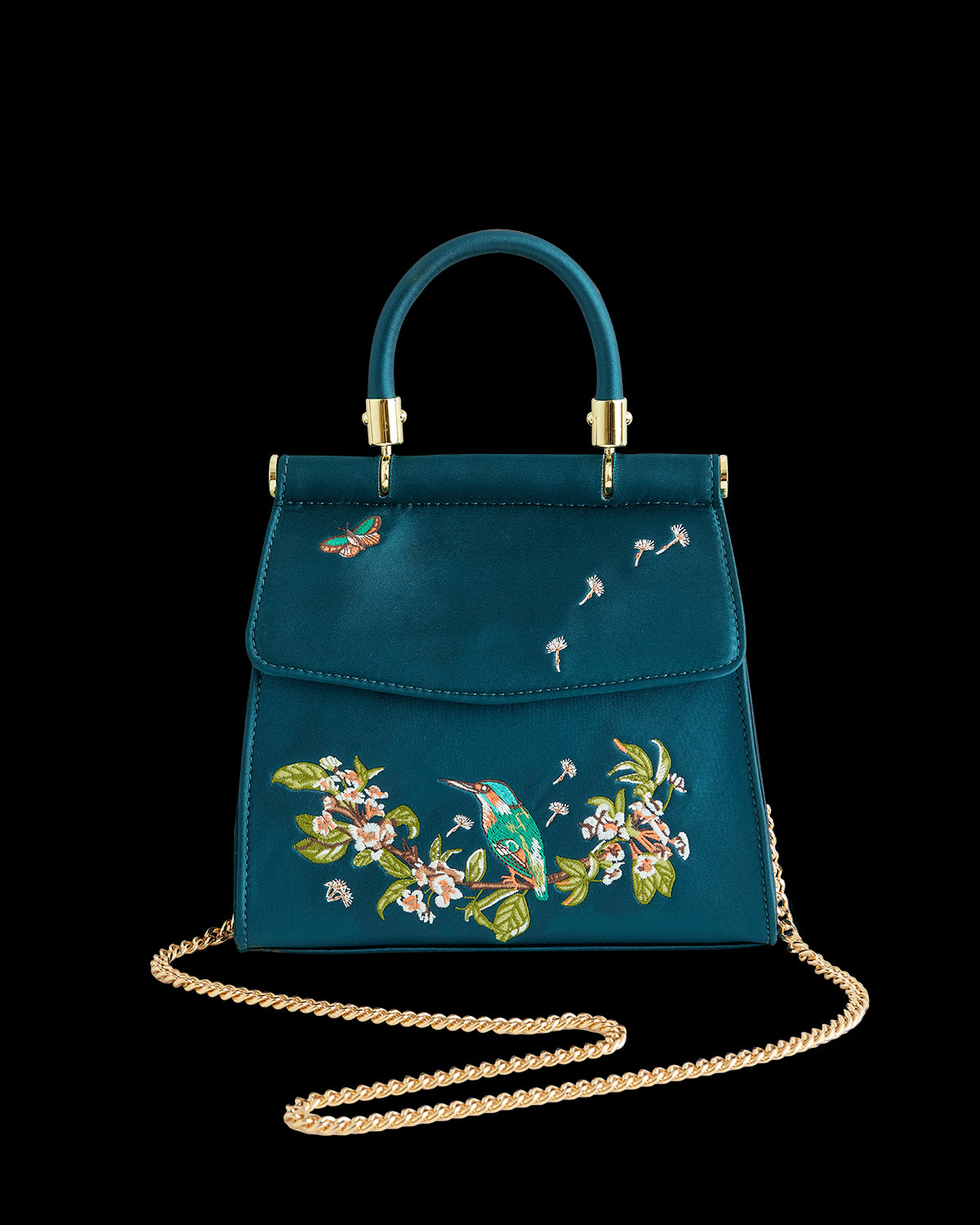 Morning Song Kingfisher Mini Teal Tote