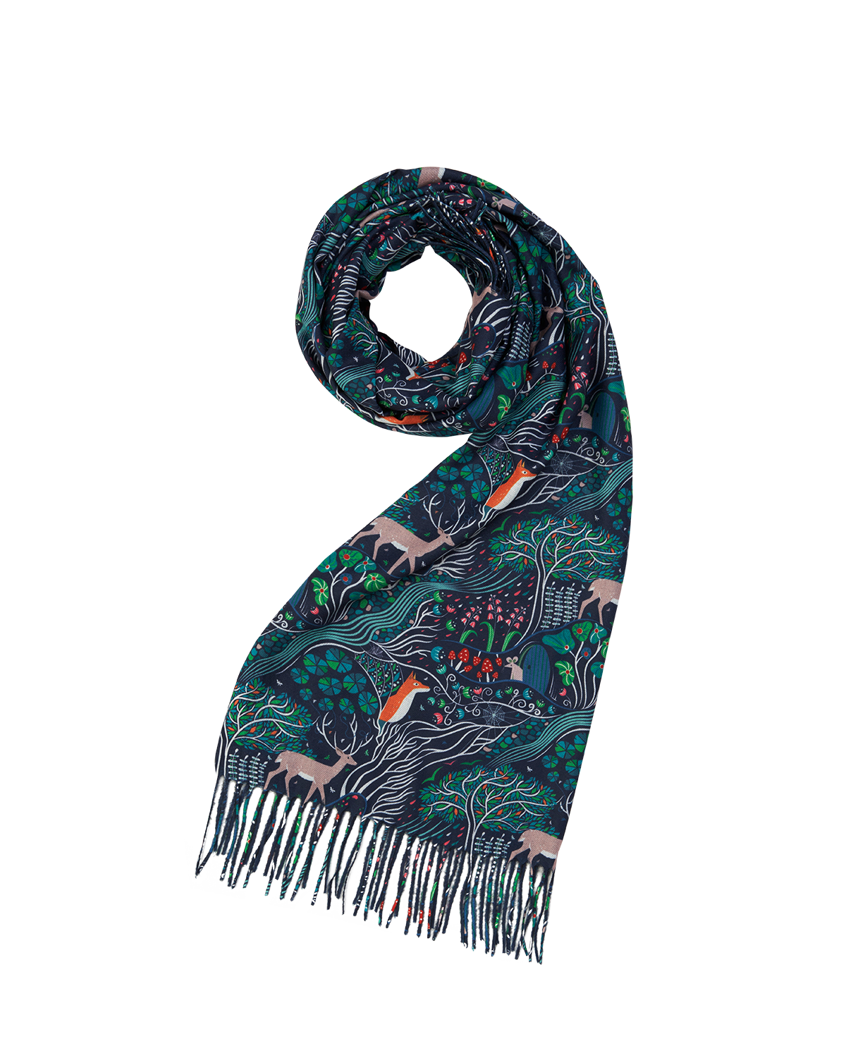 Enchanted Tree Tassel Scarf