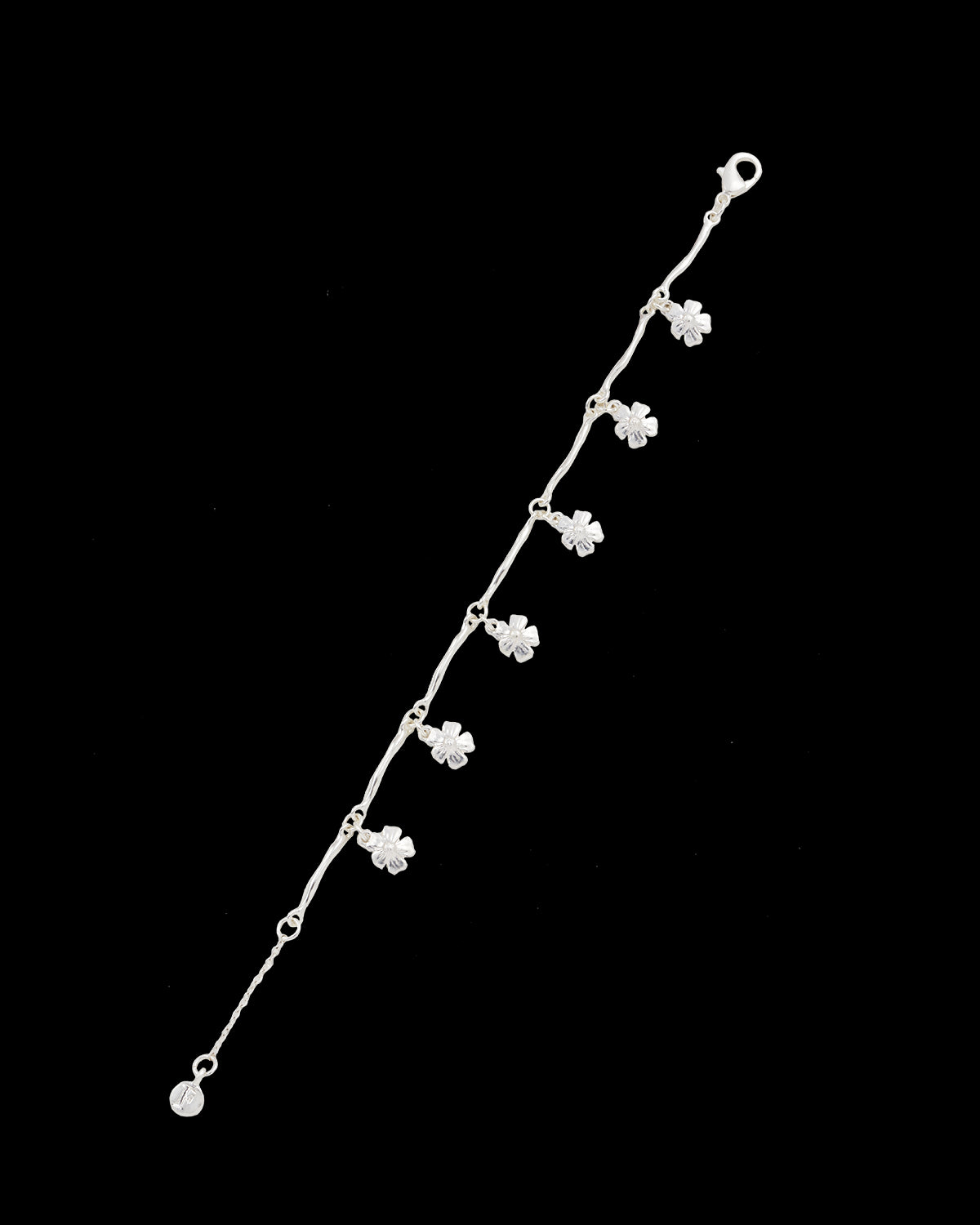 Forget Me Not Silver Bracelet