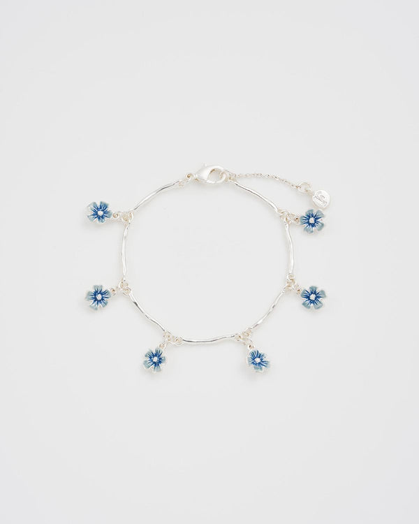 Forget Me Not Silver Bracelet