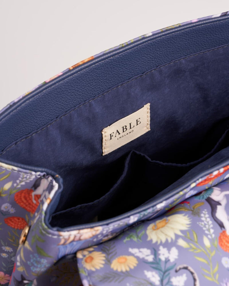 Catherine Rowe Pet Portraits Blue Medium Backpack