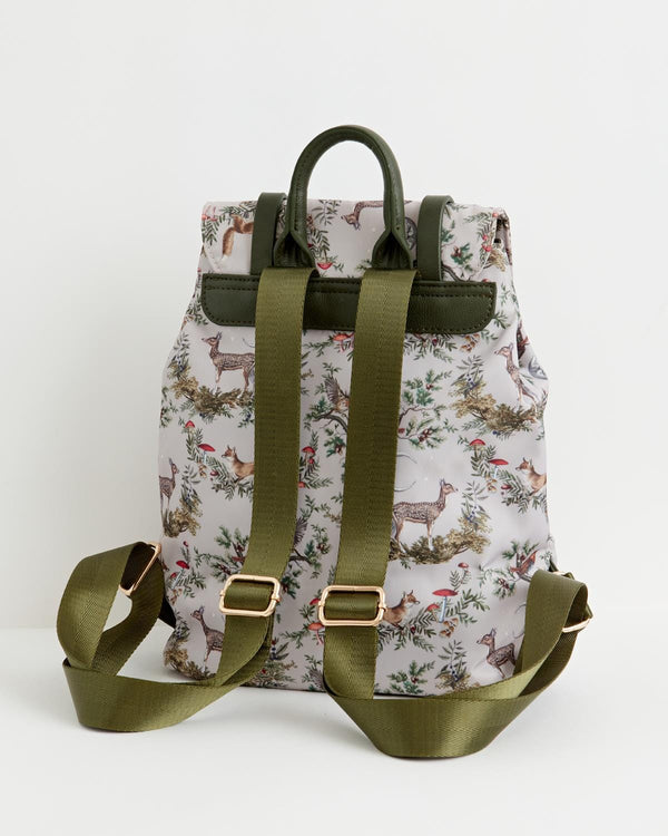 Fable England UK Handbag A Night's Tale Woodland Mini Backpack Crystal Grey