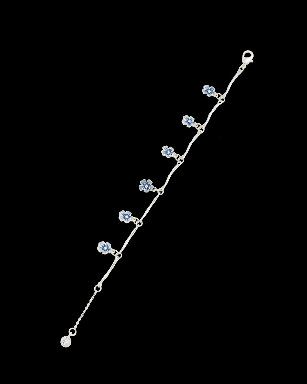 Forget Me Not Silver Bracelet